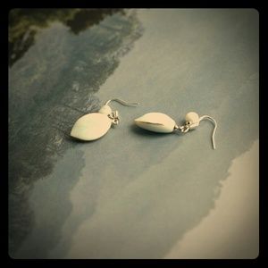 Elegant Porcelain Leaf Earrings